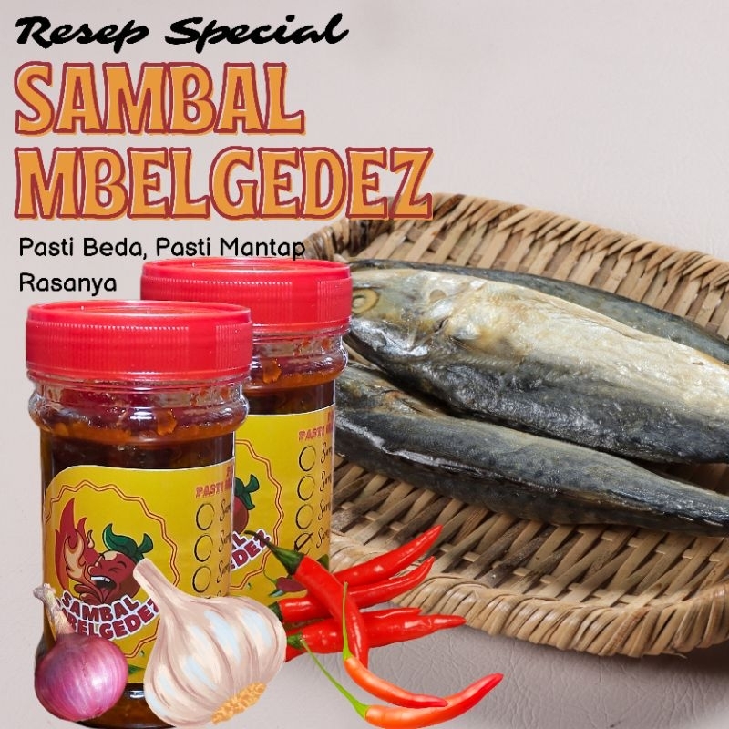 

Sambal Klotok Mbelgedez ukuran 50ml