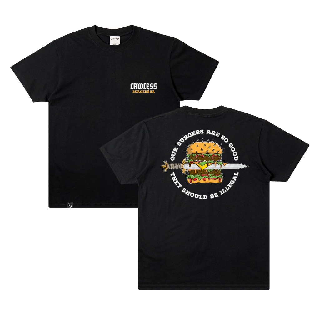 Lawless Burgerbar - Illegal T-shirt - Black