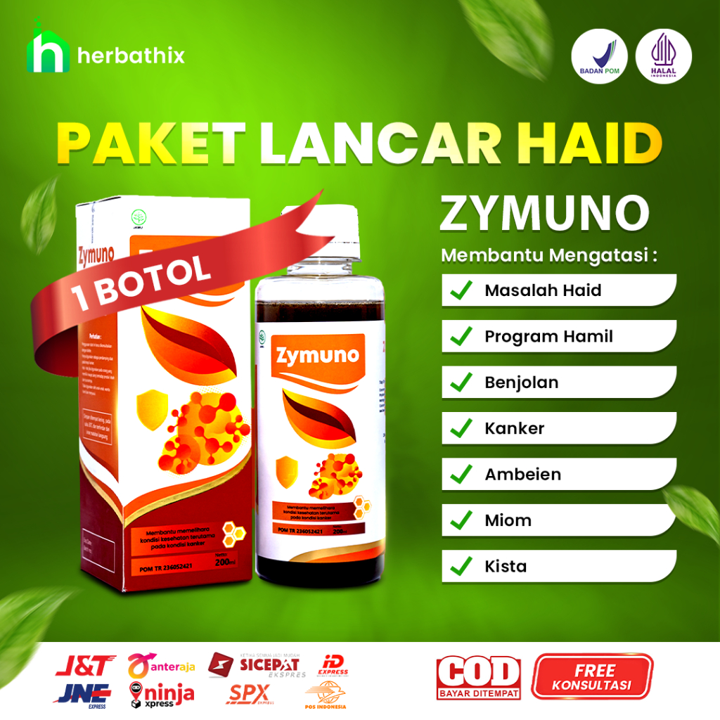 

Madu Asli Alami ZYMUNO Herbal Natural Honey Imunoterapi Paket Lancar Haid 1 Botol ORIGINAL