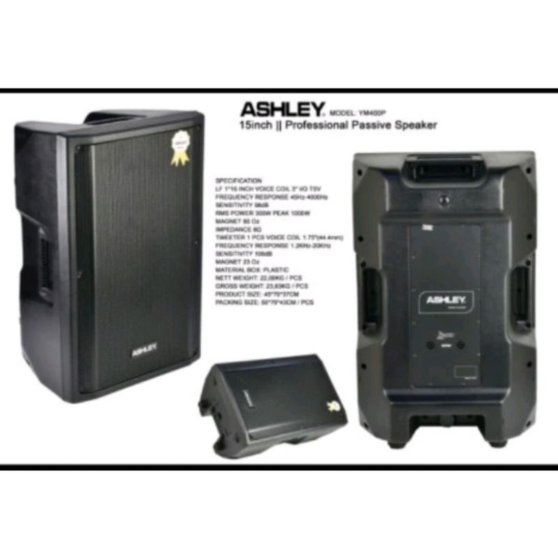 Speaker Pasif Monitor Ashley YM 400P 300watt ORIGINAL