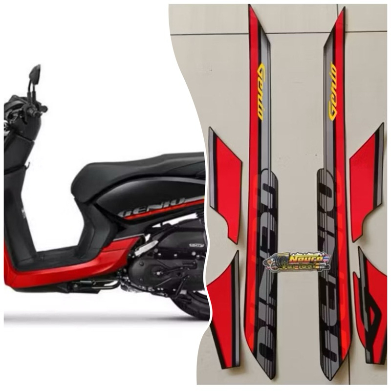 STRIPING STIKER LIS LES MOTOR HONDA GENIO 2023
