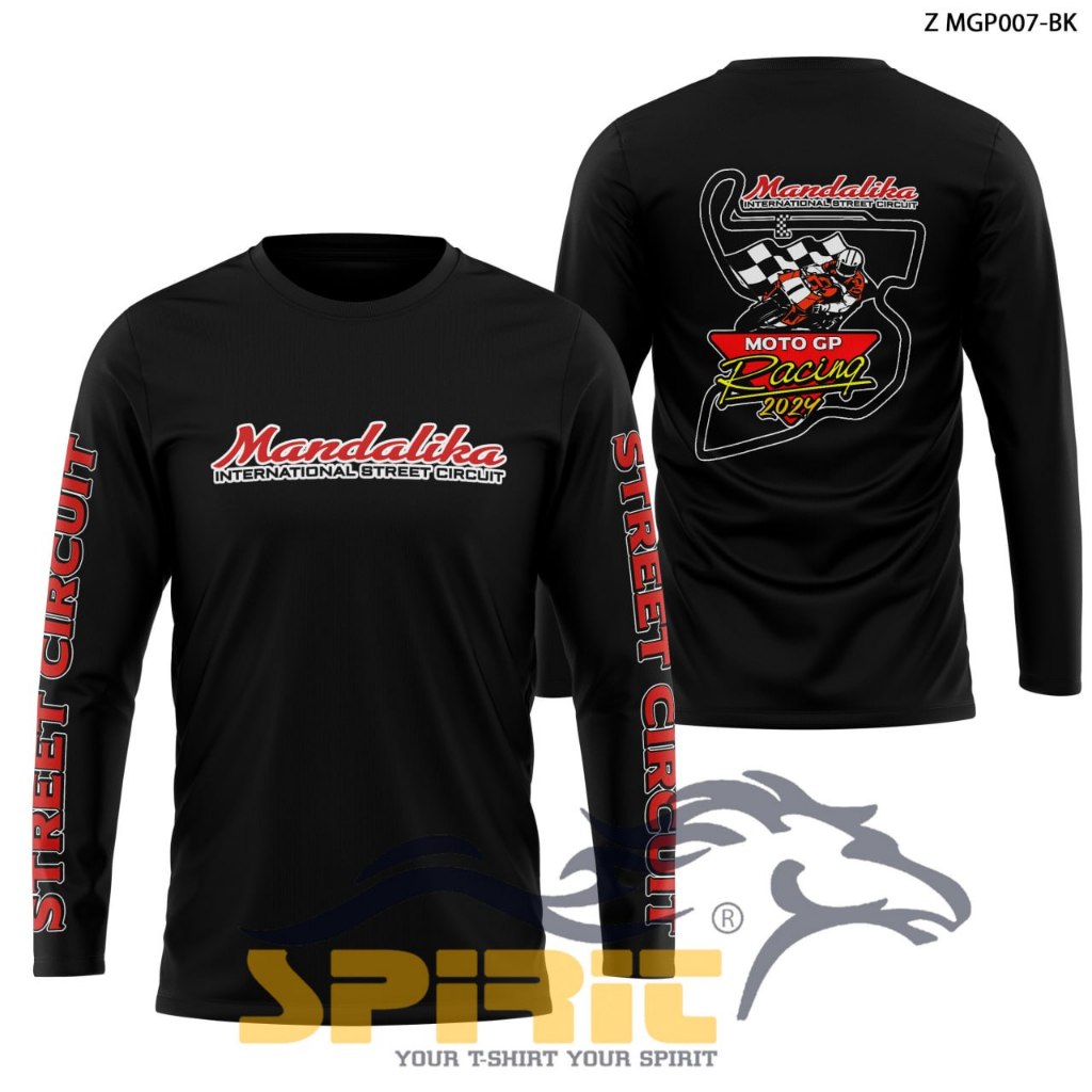 T Shirt Kaos Mandalika International Sreet Circuit Baju Sirkuit Mandalika Lombok Kaos MotoGp Racing 