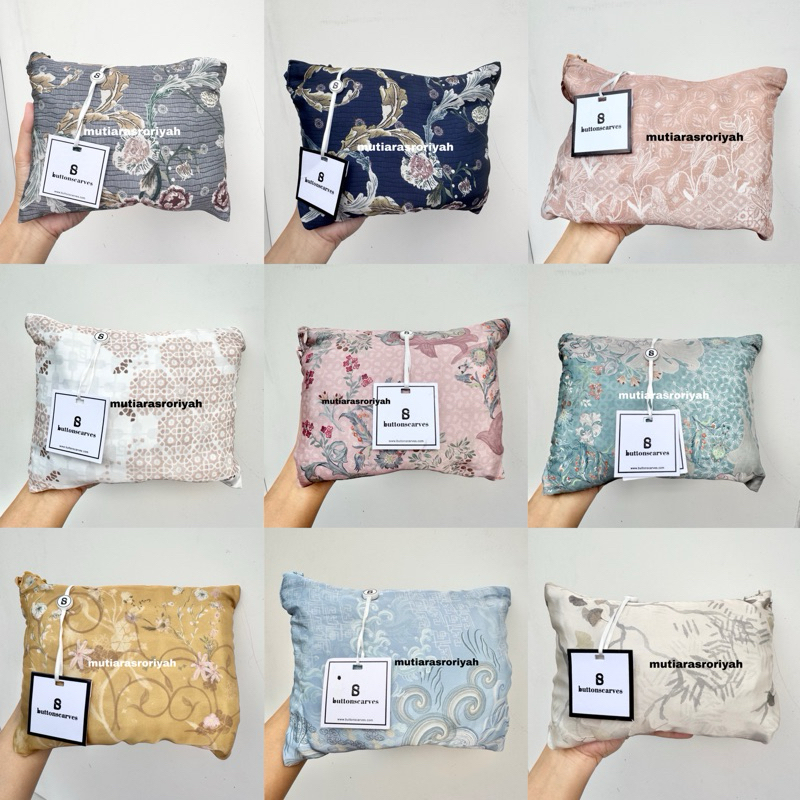 READY STOCK Buttonscarves Prayer Robe Motif Lawas BS Warehouse Sale Set Mukena Silk As Is Item