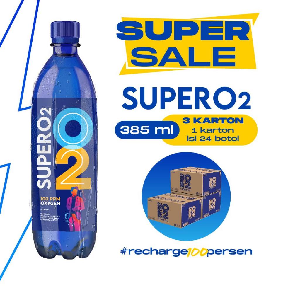 

SuperO2 Air Oksigen 385ml (24pcs) - Bundling Hemat 3 Karton