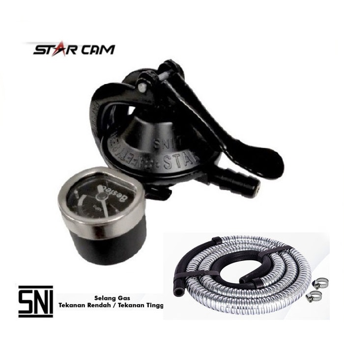 Regulator Gas Starcam Meter / Otomatis SC-23M / REGULATOR GAS / REGULATOR