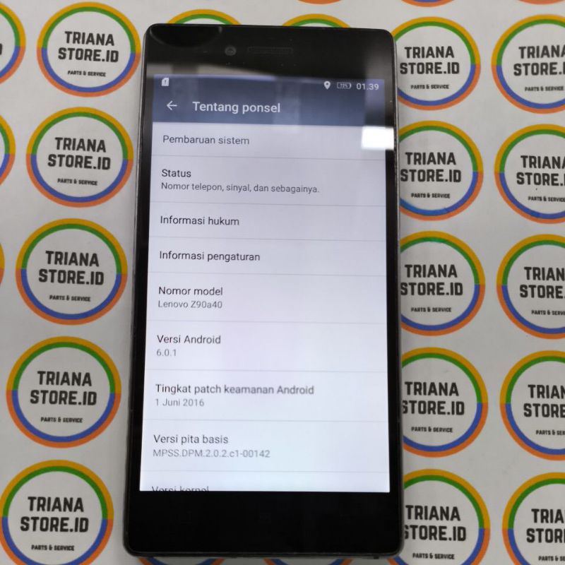 LCD fullset frame lenovo vibe shot Z90A40 original cabutan