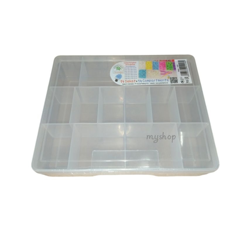 Kotak Perkakas Reiko Green Leaf 1416