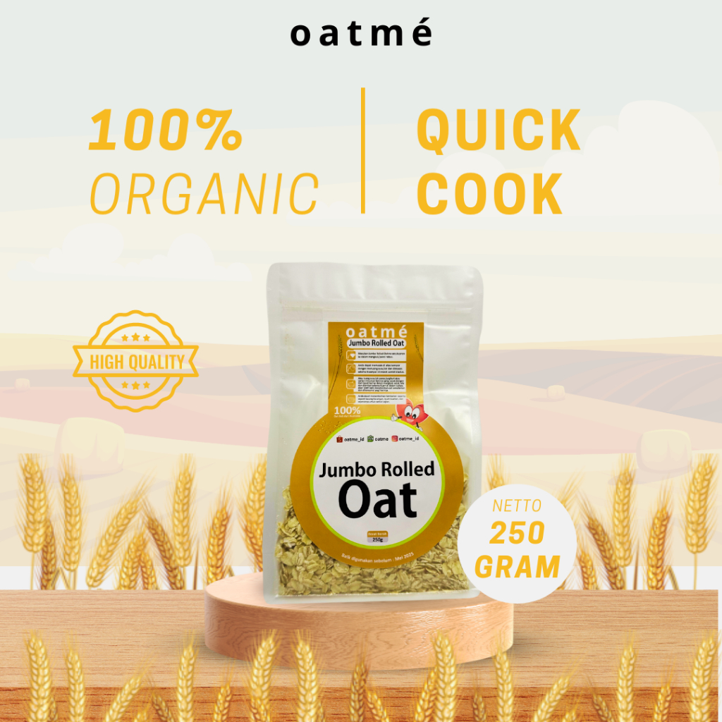 

OATME - Jumbo Rolled Oat Natural Ingridients Original 250 Gram