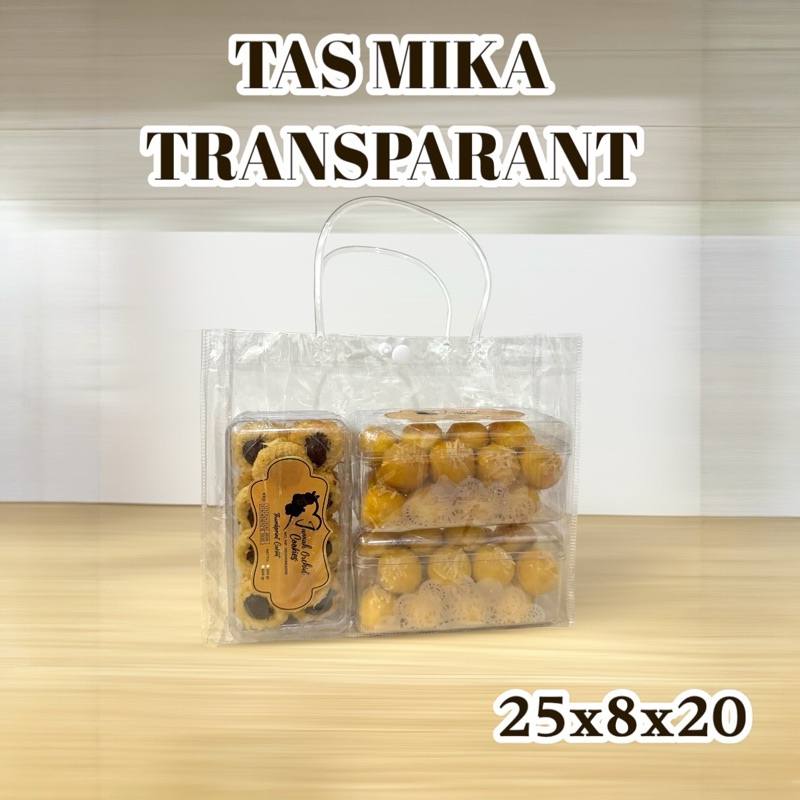 

TAS MIKA TRANSPARAN || TAS MIKA HAMPERS GOODIE BAG || TAS ULANG TAHUN NATAL LEBARAN