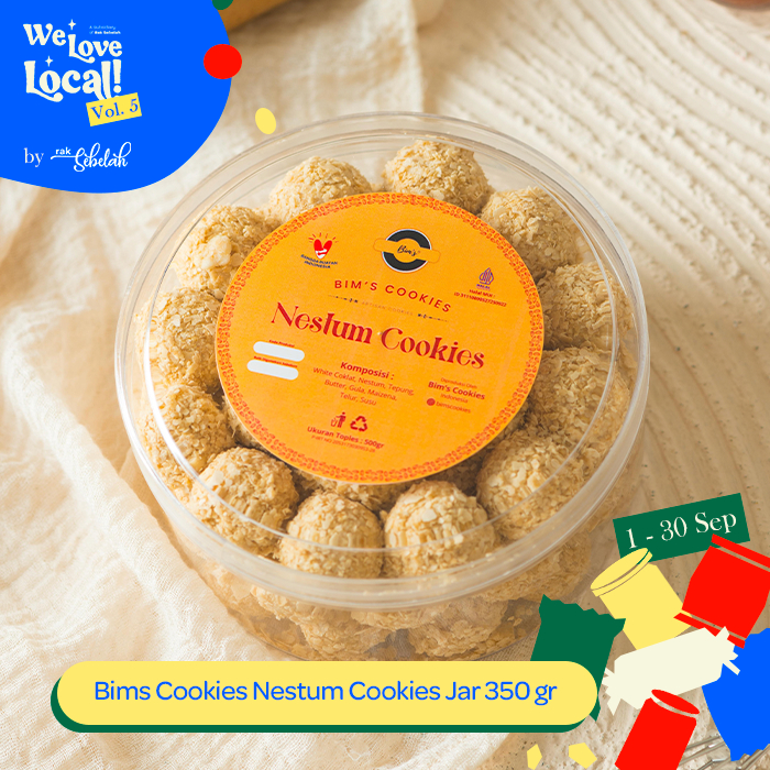 

Bims Nestum Cereal Cookies 350g - Kue Kering Lebaran | Camilan Manis Gurih | Halal | Rak Sebelah