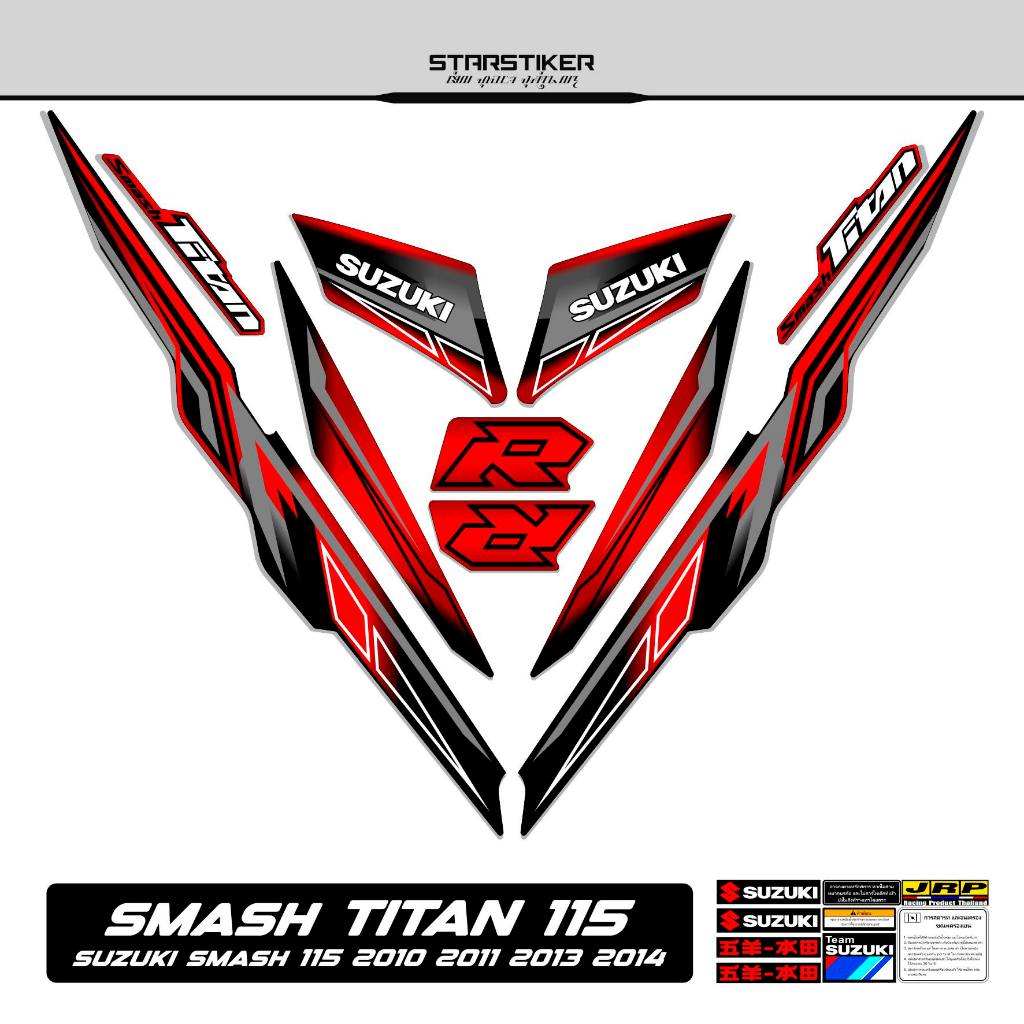 Striping Smash Titan 115 Mtf 22 Suzuki 2010 2011 2012 2013 2014 Stiker Sticker Lis Les Variasi StrX