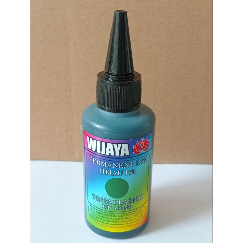 

tinta stampel permanent P/L kemasan botol 100ml
