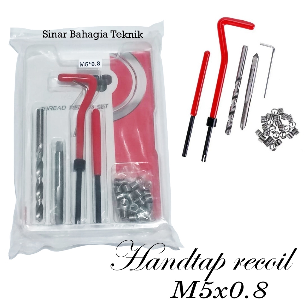 [20PCS] TAP RECOIL SET M5X0.8 / HANDTAP COIL M5 X 0.8 / THREAD REPAIR 5X0.8 / M 5