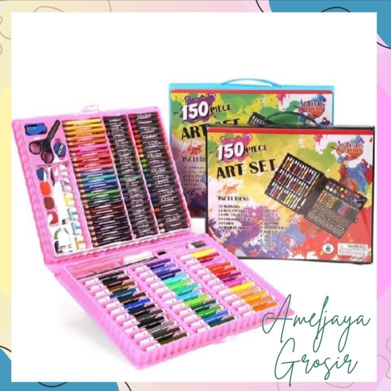 

Amel Merdu | Crayon Pensil Warna Set Menggambar untuk Anak isi 150 pcs