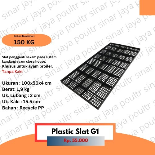 Slat Alas Pijakan Kandang Ayam Broiler Plastik Slat Warna Hitam - Plastic lantai Kandang Domba - Bab