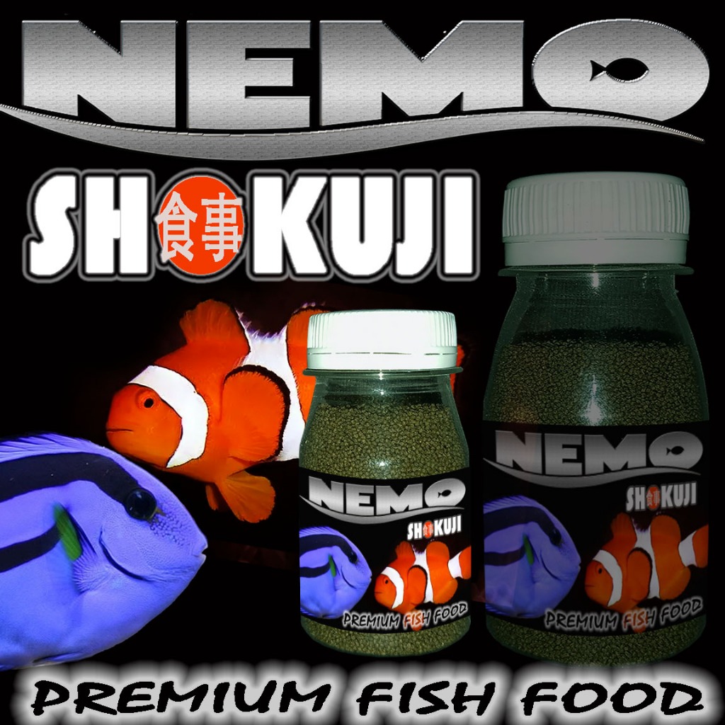 MAKANAN IKAN AIR LAUT PELLET SHOKUJI NEMO PAKAN IKAN BADUT CLOWFISH DORI BLUE TANG CHALK BASS NEON T