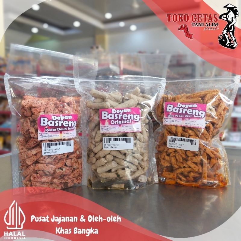 

Basreng Doyan Original/Pedas Daun Jeruk/Extra Pedas Daun Jeruk 250gr