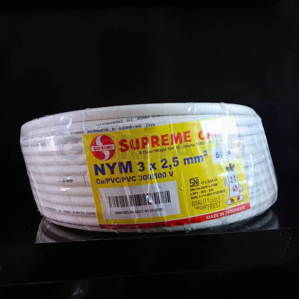 Kabel Tunggal NYM 3x2.5mm Supreme