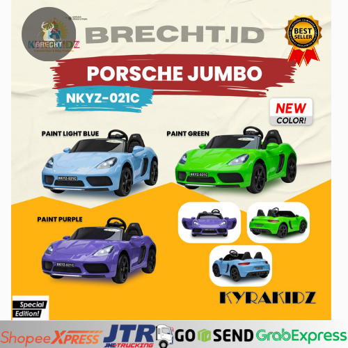 Mainan Aki Anak Mobilan Aki Porsche Jumbo NKYZ 021C