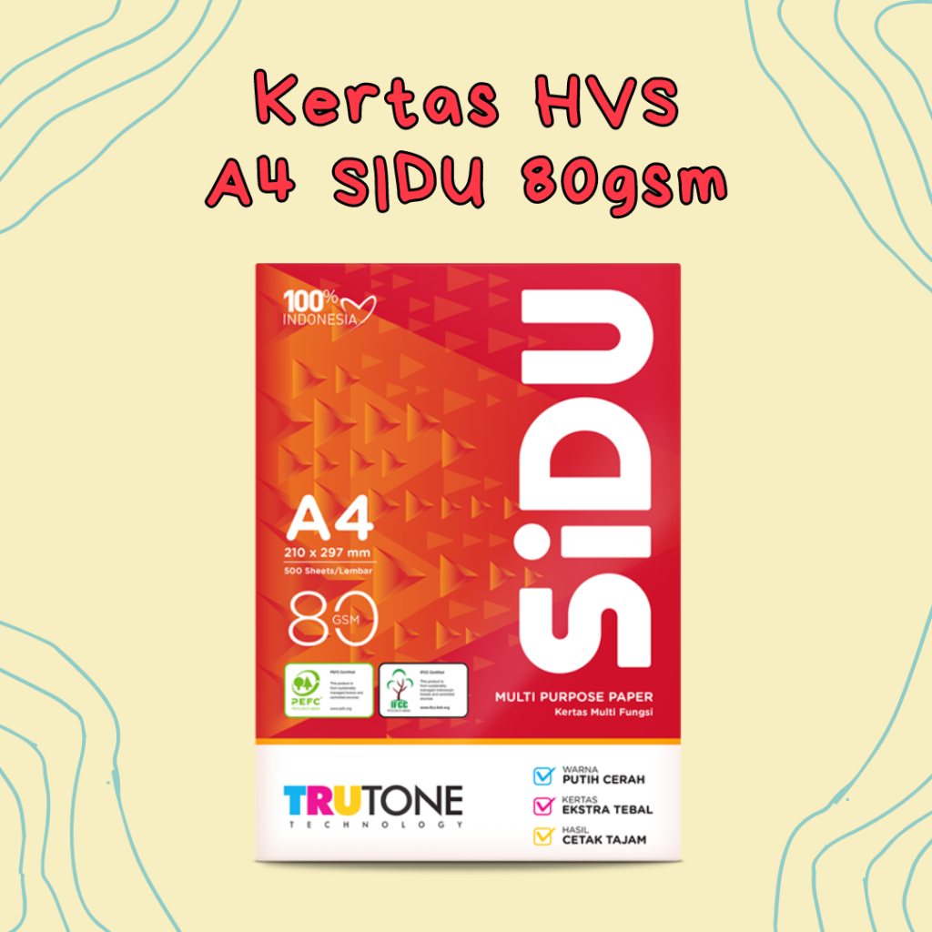 

[1 RIM] HVS 80 GSM A4 SINAR DUNIA