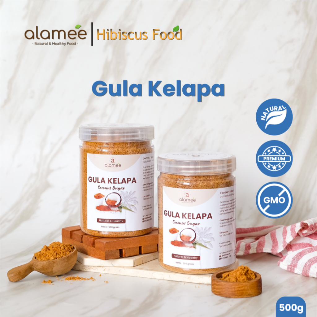 

ALAMEE Gula Semut Kelapa Organik Asli Bubuk Coconut Sugar Premium Powder Natural Organik Organic Dutchi Farm