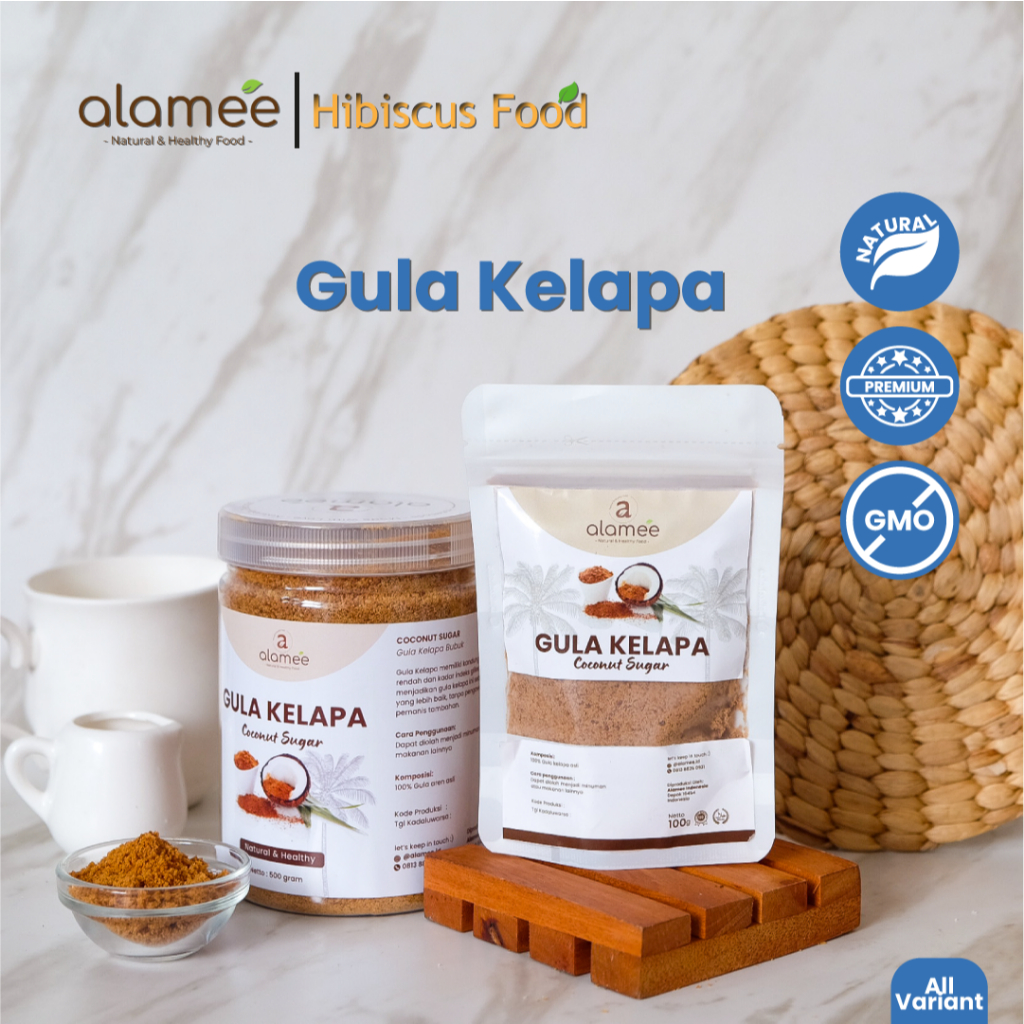 

ALAMEE Gula Semut Kelapa Organik Asli Bubuk Coconut Sugar Premium Powder Natural Organik Organic