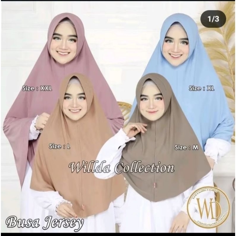 KERUDUNG BERGO WILDA DARI UKURAN S sampai XXL
