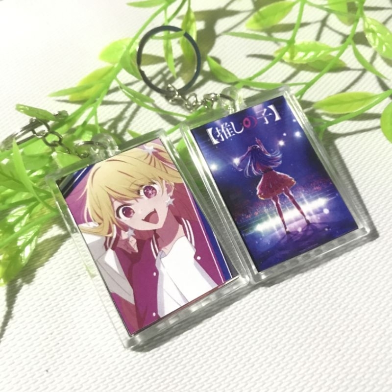 Gantungan kunci Akrilik 2 sisi Anime Oshi no Ko