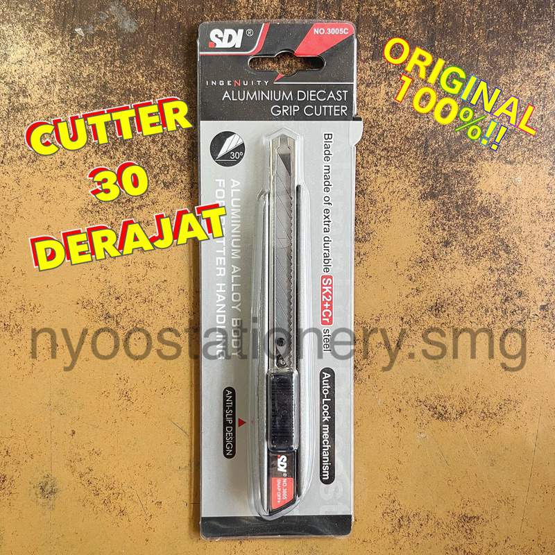 

CUTTER 30 DERAJAT ALUMINIUM DIECAST GRIP CUTTER SDI 3005C SNAP OFF