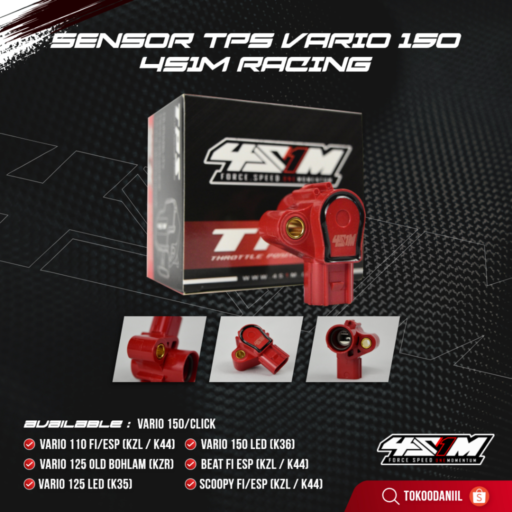 TPS SENSOR 4S1M VARIO 110/125/150,BEAT FI,SCOOPY FI