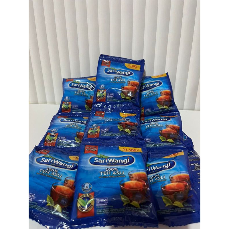 

Promo Sari wangi teh asli warna biru 1 renceng isi 6 pcs teh celup