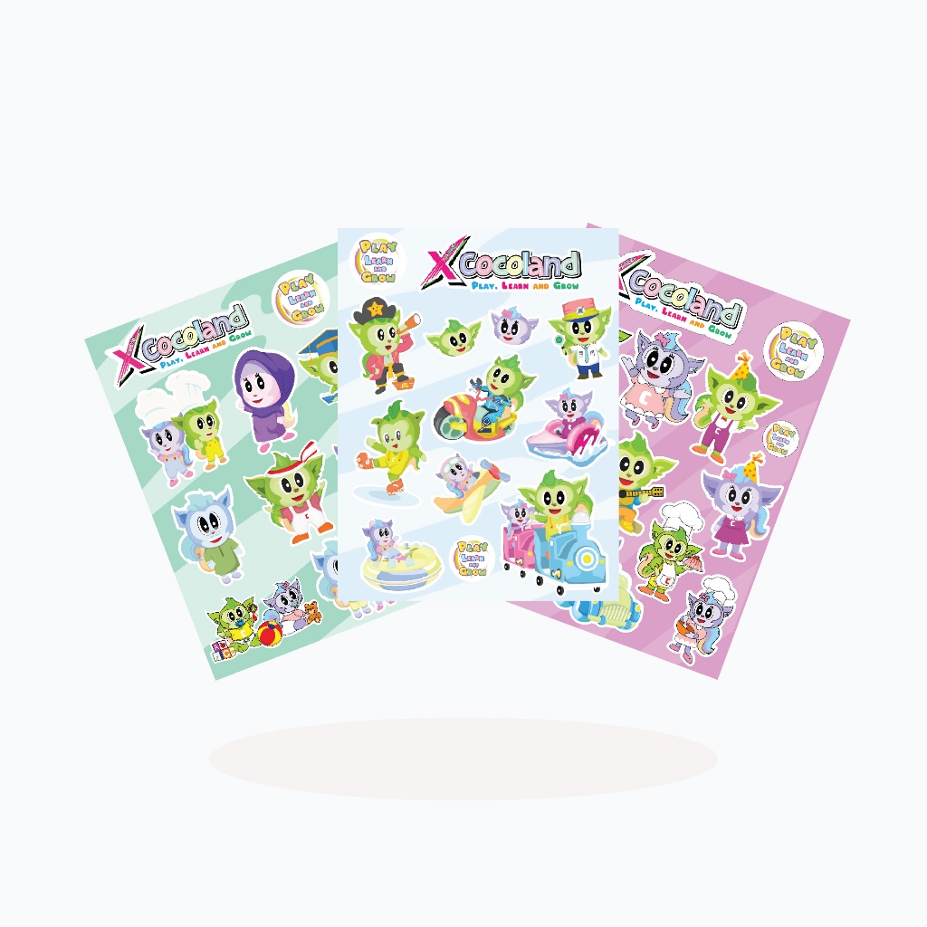 

Sticker Vinyl XCocoland - Motif Karakter Coco & Caca - Sticker Lucu