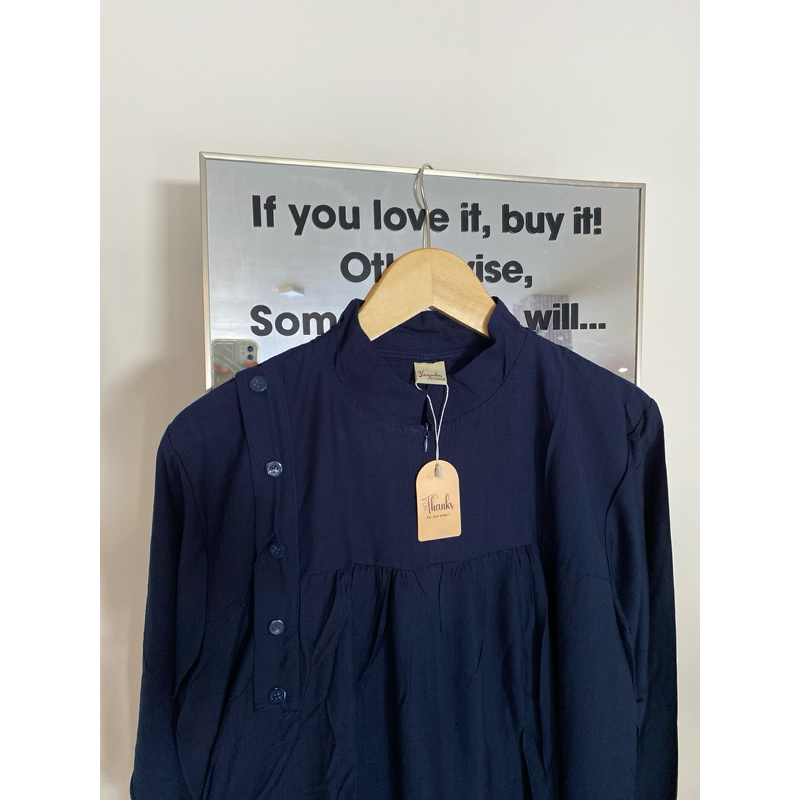 GAMIS NAVY BY YAYOE HIJAB