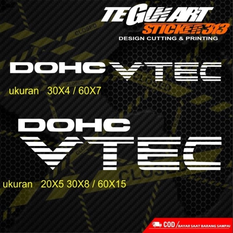 STICKER CUTTING DOHC VTEC