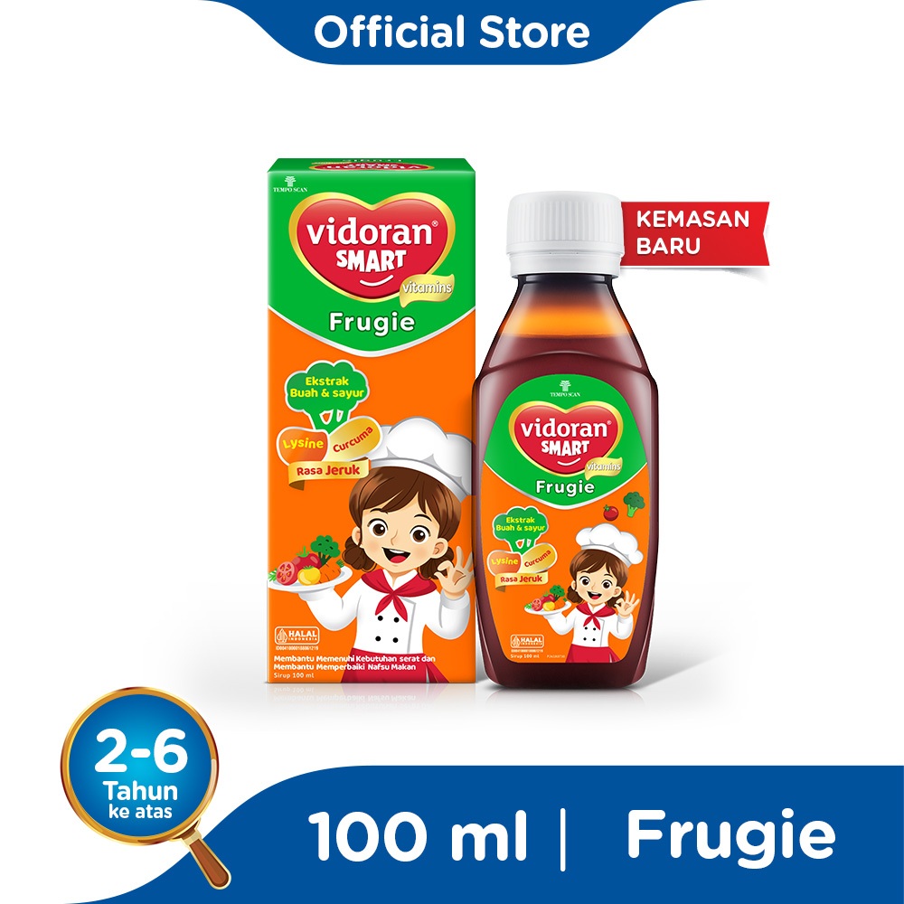 Vidoran Smart Frugie 100 ml Vitamin Anak - 2pcs - Exp : 01.2026