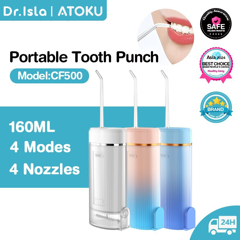 Dr.isla Pembersih Karang Gigi  Water Floss Electric Oral Lrrigator 160 Ml Pembersih Gigi Penyesuaian