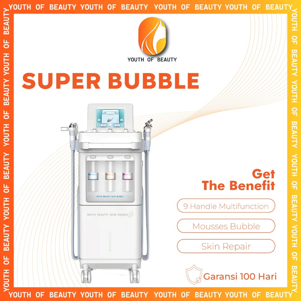 Alat Perawatan Wajah  Super Bubble 9In1 Alat Facial Hydra Peeling
