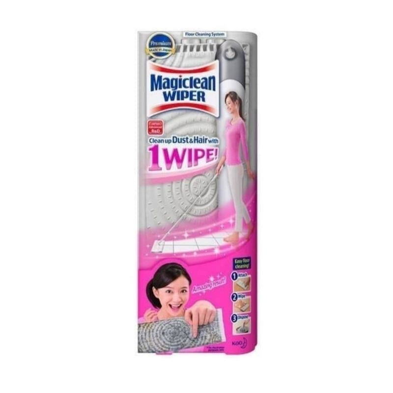 Magic Clean Magiclean Wiper Mop Stick Set Stik Alat Pel Pembersih Lantai 