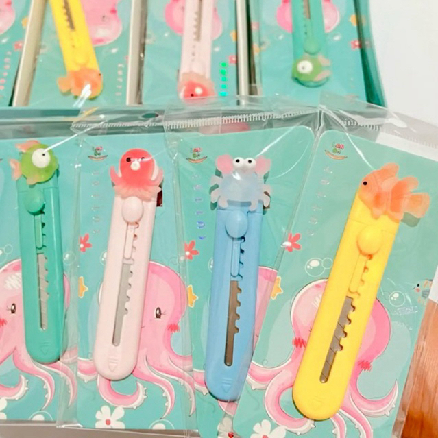 

Cutter Mini Motif Binatang Laut Pisau Cutter dengan Warna dan Karakter yang Lucu