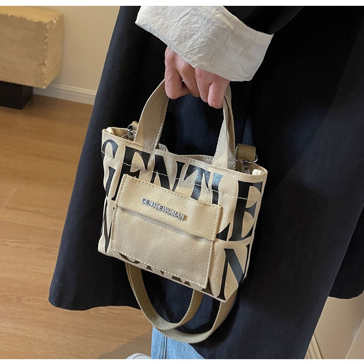 GENTLE WOMAN Painted Wall Tote Bag Tas Wanita Bkk Kanvas Wanita GW Mini Micro Sling Bag TB013-22WALL