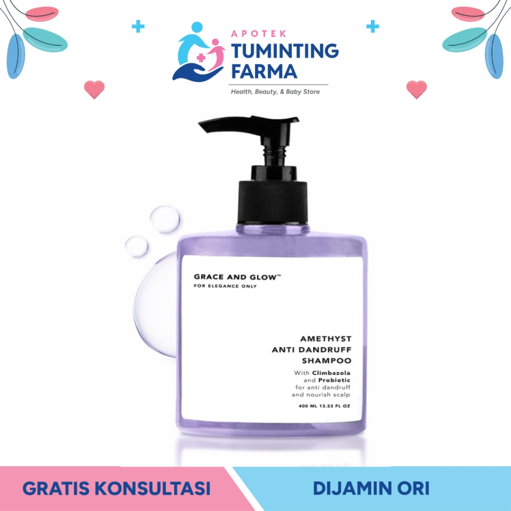 Grace and Glow Amethyst Anti Dandruff Shampoo 400ml - MANADO