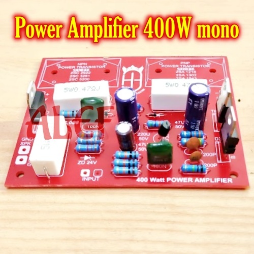 Kit Driver Power Amplifier 400W Mono Safari Sanken 400 Watt ampli