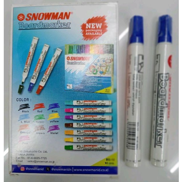 

SPIDOL SNOWMAN BIRU PAPAN TULIS (per pcs)