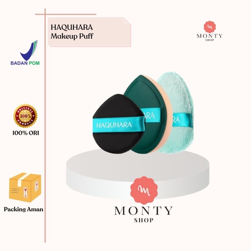 Haquhara Makeup Puff The Complexion Companion Puff Powder Cushion Mini Midi Puff HARA Mermaid Foundi
