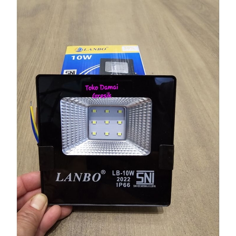 Lanbo Floodlight led sorot 10 W kap tembak 10 watt 10W IP66 outdoor