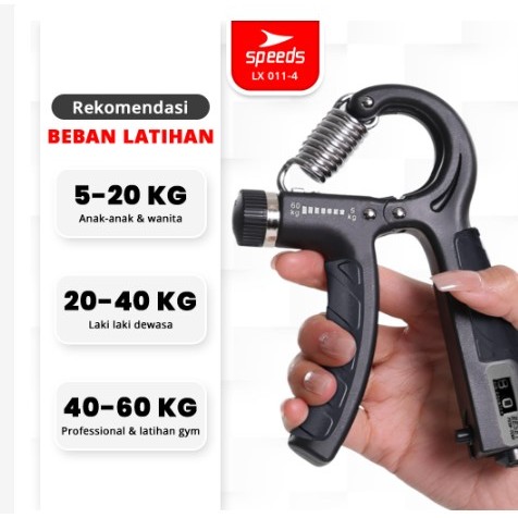 WIS SPEEDS HANDGRIP 5-60KG HANDGRIP ADJUSTABLE STREGTHENER ALAT CENGKRAMAN TANGAN PORTABLE