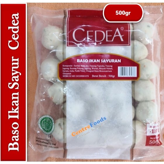 

Baso Ikan Sayuran - Bakso Cedea | 500gr [ Harga Per BKS ]