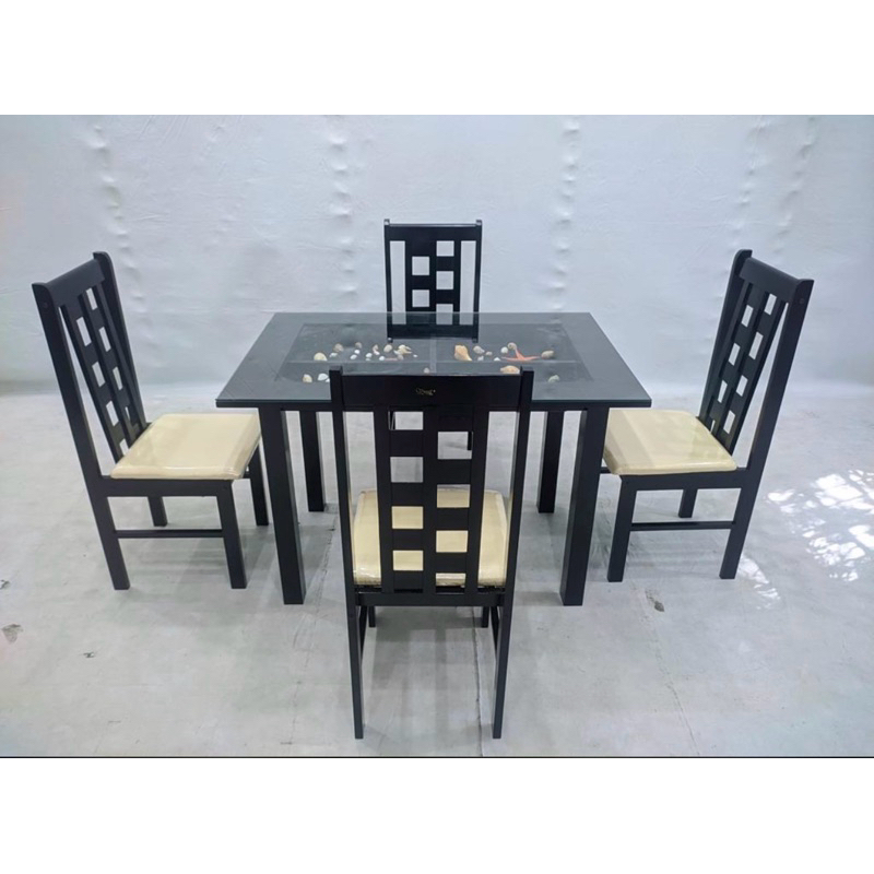 Meja Makan Kaca 4 Kursi - 6 Kursi