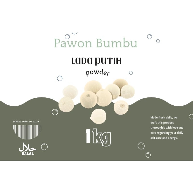 

lada putih powder / bubuk
