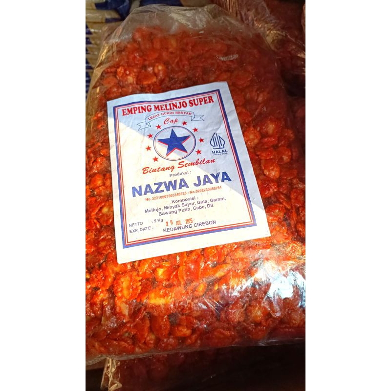 

Emping melinjo pedas manis 500gram